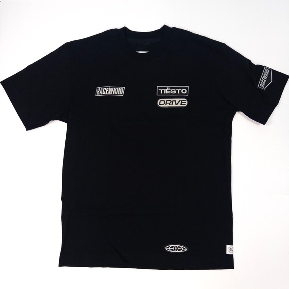 Reigning Champ x RACEWKND Tiesto T-Shirt Mens Size M F1 Grand Prix Racing Black - Picture 1 of 8